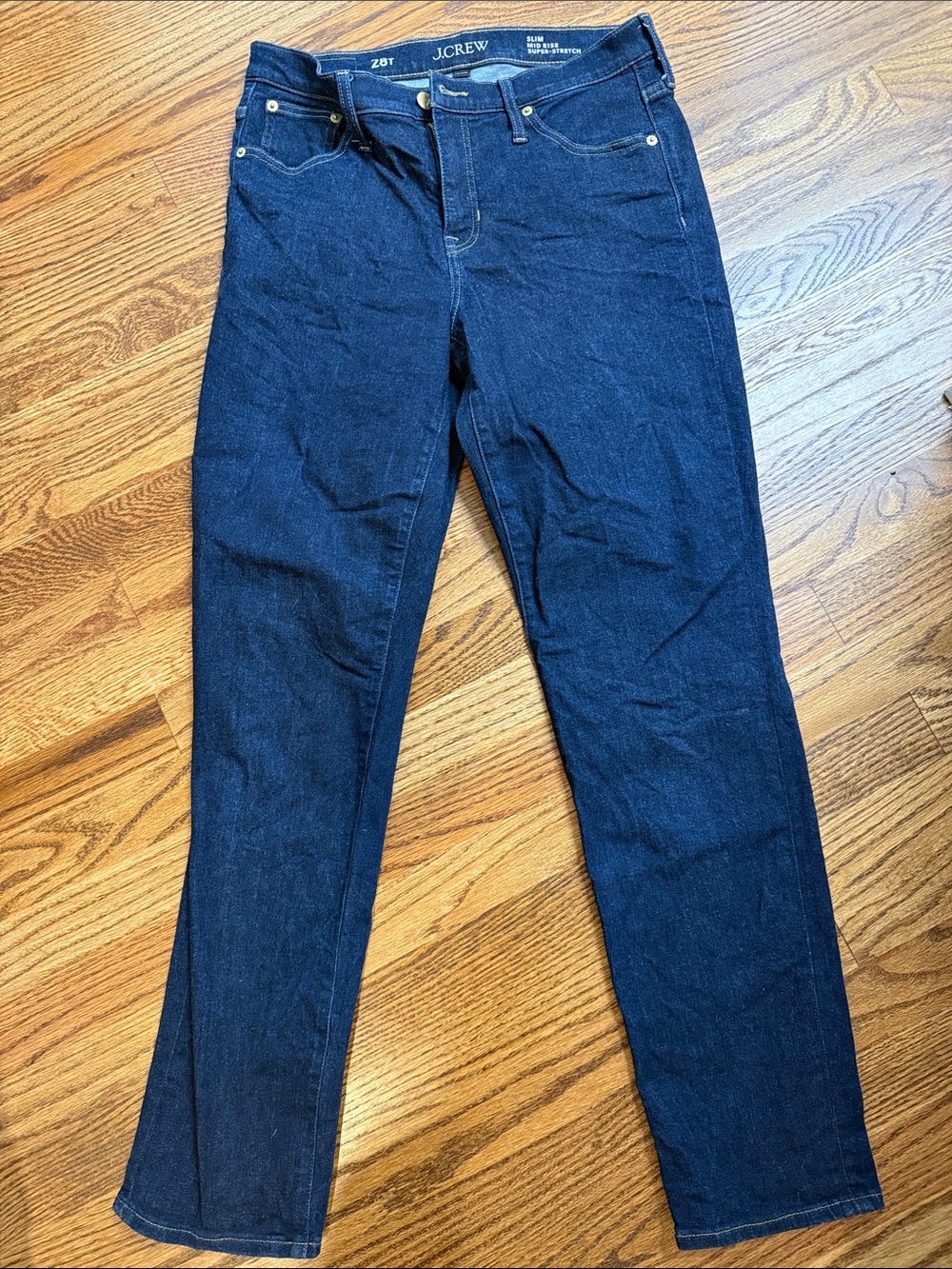 J. Crew Women’s Dark Indigo Slim Straight Jeans